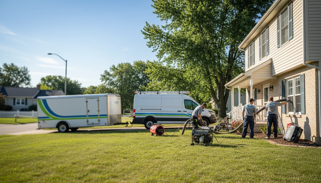 Flooded Basement Restoration And Cleanup With Repair in Red Oak, IA near me